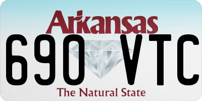 AR license plate 690VTC