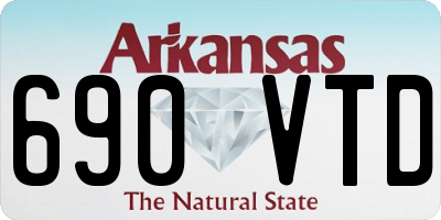 AR license plate 690VTD
