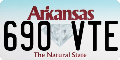 AR license plate 690VTE
