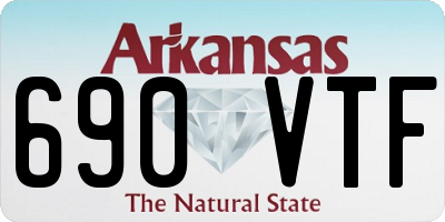 AR license plate 690VTF