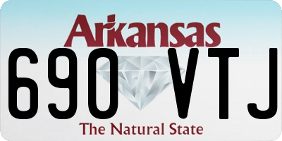 AR license plate 690VTJ