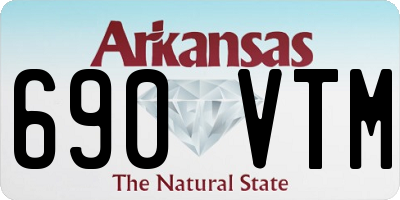 AR license plate 690VTM