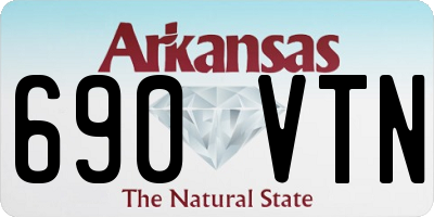 AR license plate 690VTN