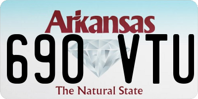 AR license plate 690VTU
