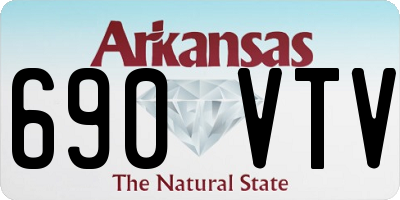 AR license plate 690VTV