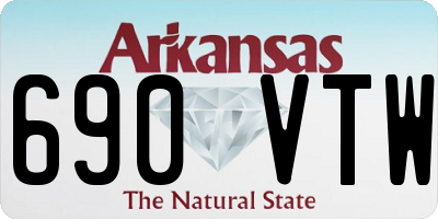 AR license plate 690VTW