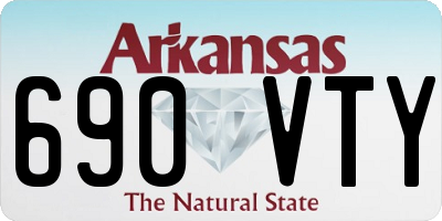 AR license plate 690VTY