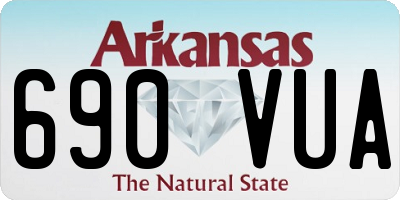 AR license plate 690VUA