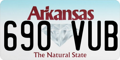 AR license plate 690VUB