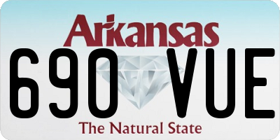 AR license plate 690VUE