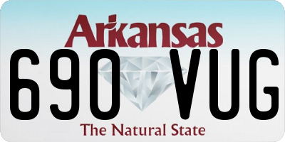 AR license plate 690VUG