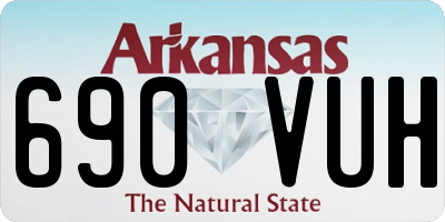AR license plate 690VUH