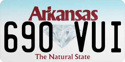 AR license plate 690VUI