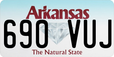 AR license plate 690VUJ
