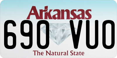 AR license plate 690VUO