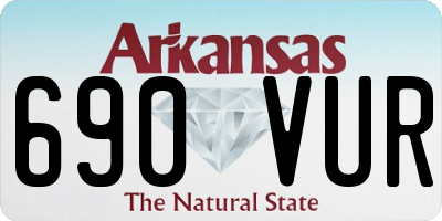 AR license plate 690VUR