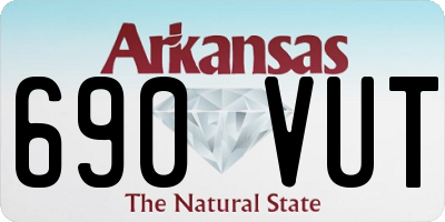 AR license plate 690VUT