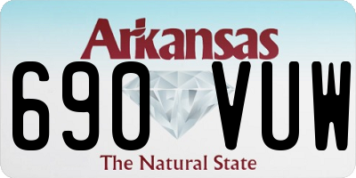 AR license plate 690VUW