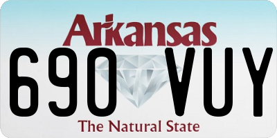 AR license plate 690VUY