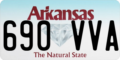 AR license plate 690VVA