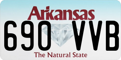 AR license plate 690VVB