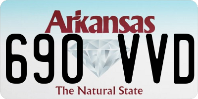 AR license plate 690VVD