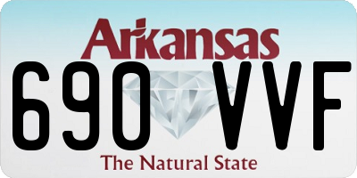 AR license plate 690VVF