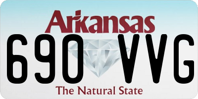 AR license plate 690VVG