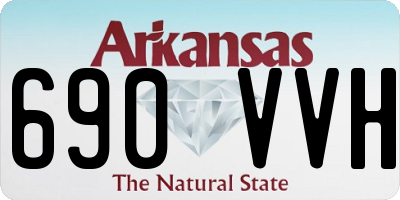 AR license plate 690VVH