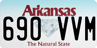AR license plate 690VVM