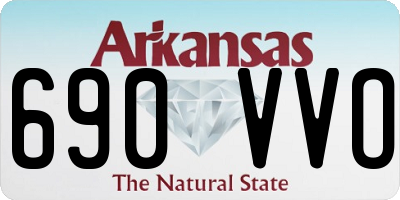 AR license plate 690VVO