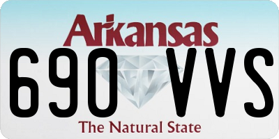 AR license plate 690VVS