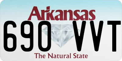 AR license plate 690VVT
