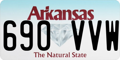 AR license plate 690VVW