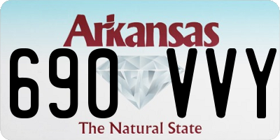AR license plate 690VVY