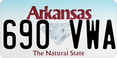 AR license plate 690VWA