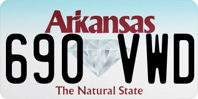 AR license plate 690VWD