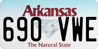 AR license plate 690VWE