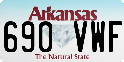 AR license plate 690VWF