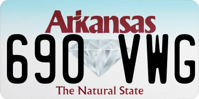 AR license plate 690VWG