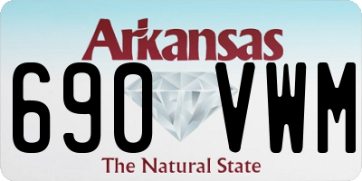 AR license plate 690VWM