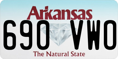 AR license plate 690VWO