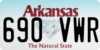 AR license plate 690VWR