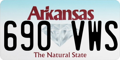 AR license plate 690VWS