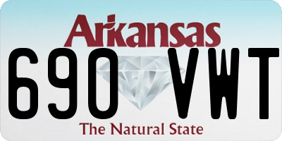 AR license plate 690VWT