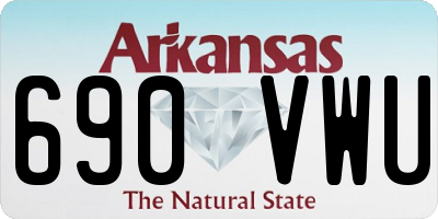 AR license plate 690VWU