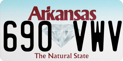 AR license plate 690VWV