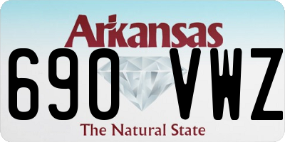 AR license plate 690VWZ