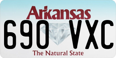 AR license plate 690VXC