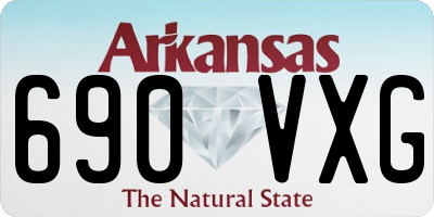 AR license plate 690VXG